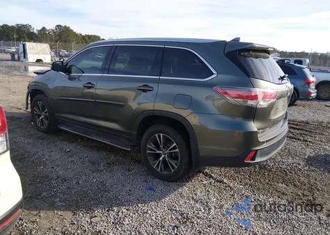2016 Toyota Highlander Xle V6 z USA, uszkodzony, nr VIN 5TDKKRFH9GS173558